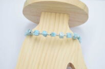 Bransoleta Larimar Naturalny Srebro 925 - 2