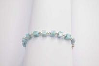 Bransoleta Larimar Naturalny Srebro 925 - 7
