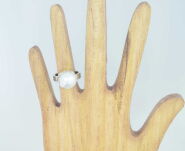 Pierścionek Perła r.9 Srebro 925 Rękodzieło - 9