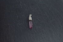 Turmalin różowy rubelit naturalny surowa zawieszka srebro 925 unikat rękodzieło - 2