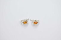 Kolczyki Bursztyn Bałtycki Zapięcie Angielskie Srebro 925 - 3