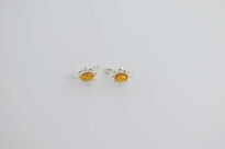 Kolczyki Bursztyn Bałtycki Zapięcie Angielskie Srebro 925 - 5