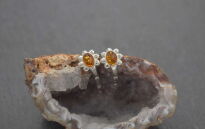 Kolczyki Bursztyn Bałtycki Zapięcie Angielskie Srebro 925 - 7