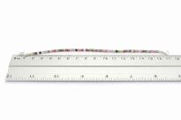 Bransoletka z kolorowego turmalinu drobne fasetowane kostki srebro 925 - 15