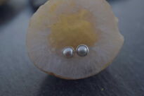 Kolczyki Małe Kolczyki Perła Perełka Sztyft Srebro 925 - 13