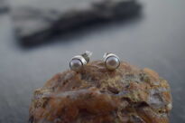 Kolczyki Małe Kolczyki Perła Perełka Sztyft Srebro 925 - 14