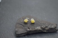 Kolczyki z bursztynem bałtyckim sztyfty srebrne 925 - 7