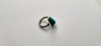 Pierścionek z Turkusem Srebro 925 r.12 Turkus Rękodzieło - 5