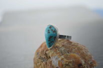 Pierścionek z Turkusem Srebro 925 r.12 Turkus Rękodzieło - 6