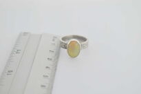 Pierścień Opal Etiopski Pomarańczowy r.18 Srebro 925 - 16