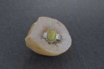 Pierścień Opal Etiopski Pomarańczowy r.18 Srebro 925 - 8