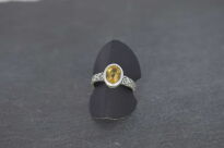 Srebrny pierścionek z cytrynem – rozmiar 18 Srebro 925 - 6