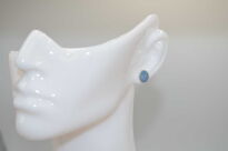 Kolczyki sztyft opal australijski dublet srebro 925 - 4