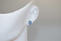 Kolczyki sztyft opal australijski dublet srebro 925 - 11
