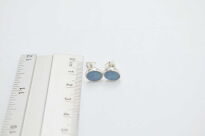 Kolczyki sztyft opal australijski dublet srebro 925 - 14