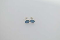 Kolczyki sztyft opal australijski dublet srebro 925 - 2