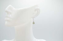 Małe kolczyki srebrne z labradorytem mała łezka naturalny kamień Srebro 925 - 5