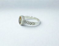 Srebrny pierścionek z cytrynem – rozmiar 13 Srebro 925 - 10