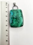 Zawieszka Malachit z Chryzokolą Srebro 925 Rękodzieło - 15