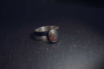 Pierścień Ciemny Opal z Etiopii r.16 Srebro 925 - 7
