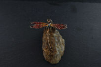 Zawieszka Ważka Czerwona Srebro 925 - 8