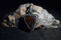 Wisiorek Opal Australia Boulder Srebro 925 - 5