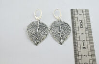 Kolczyki Liście Srebro 925 - 8