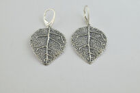 Kolczyki Liście Srebro 925 - 3