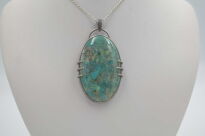 Zawieszka Wisior Chryzokola Srebro 925 - 8