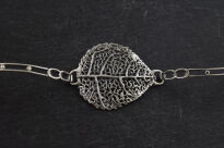 Bransoleta Liść Ażur srebro 925 - 6