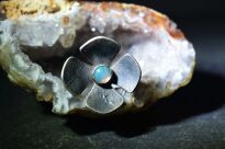 Pierścień Kwiat Opal r.16 Srebro 925 - 10