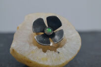 Pierścień Kwiat Opal r.16 Srebro 925 - 11