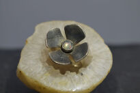 Pierścień Kwiat Opal r.16 Srebro 925 - 5