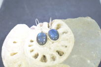 Kolczyki Wiszące Niebieski Labradoryt Srebro 925 - 9