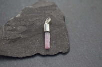 Turmalin różowy rubelit naturalny surowa zawieszka srebro 925 unikat rękodzieło - 5