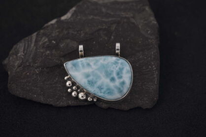 Wisiorek Zawieszka Larimar Srebro 925