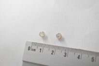 Kolczyki Kamień Księżycowy Sztyft Srebro 925 4 mm - 11