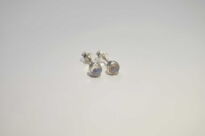 Kolczyki Kamień Księżycowy Sztyft Srebro 925 4 mm - 9