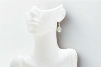 Kamień Księżycowy Kolczyki Wiszące Srebro 925 - 10