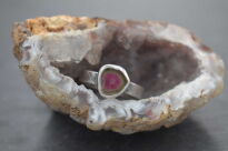 Pierścionek Turmalin Arbuzowy r.16 Srebro 925 - 13