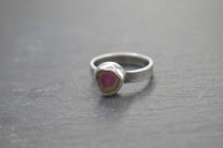 Pierścionek Turmalin Arbuzowy r.16 Srebro 925 - 10