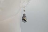 Kolczyki z Agatem dendrytowym Srebro 925 Agat Drzewiasty rękodzieło - 12