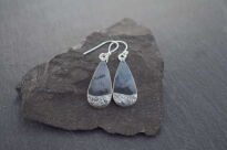 Kolczyki z Agatem dendrytowym Srebro 925 Agat Drzewiasty rękodzieło - 3